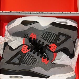 Infrared Jordan 4s GS